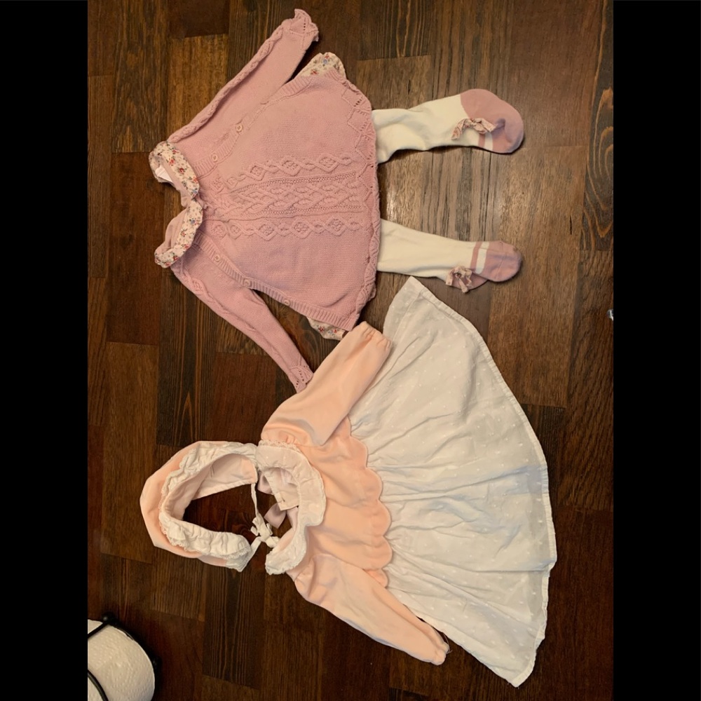 Super cute shabby chic baby girl tunic and dress